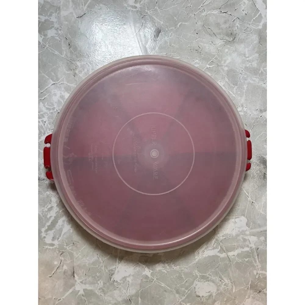 Tupperware Tray 6 Section 405-1 With Tupper Seal Lid 224-2‎ Red Millionaire Line